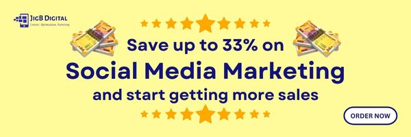 Social Media Marketing Package Discount Offer Horizontal Banner for Affiliates.