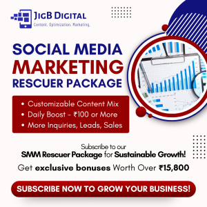 Social Media Marketing rescuer package by JigB Digital
