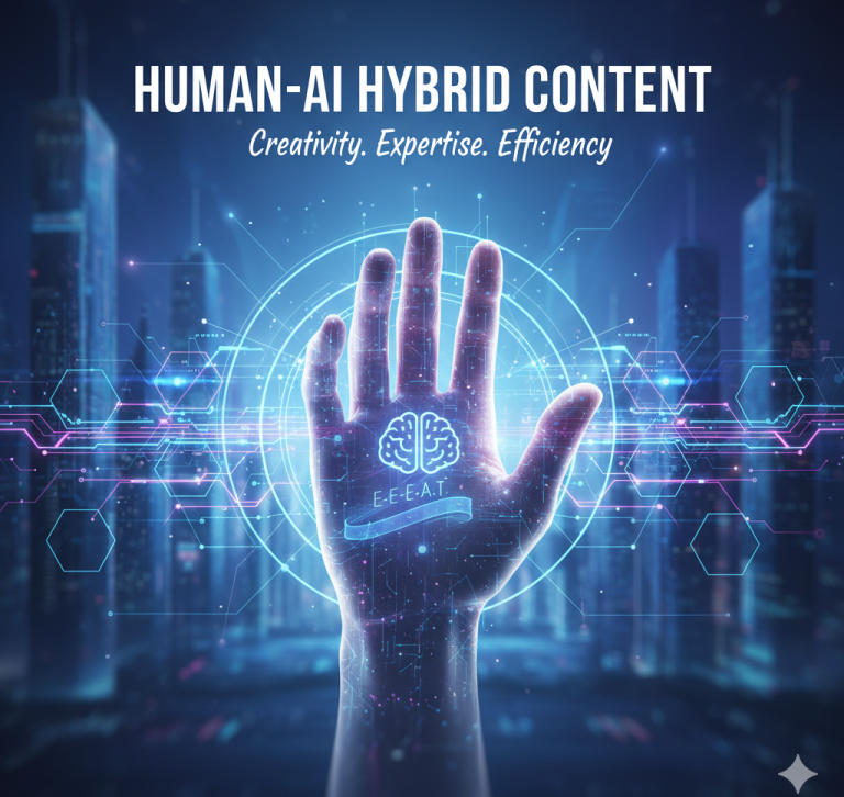 Main Image for the article on Human-AI Hybrid Content